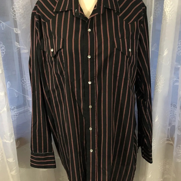 MWG western craft dress shirt LT/2TG red/black - Picture 1 of 9